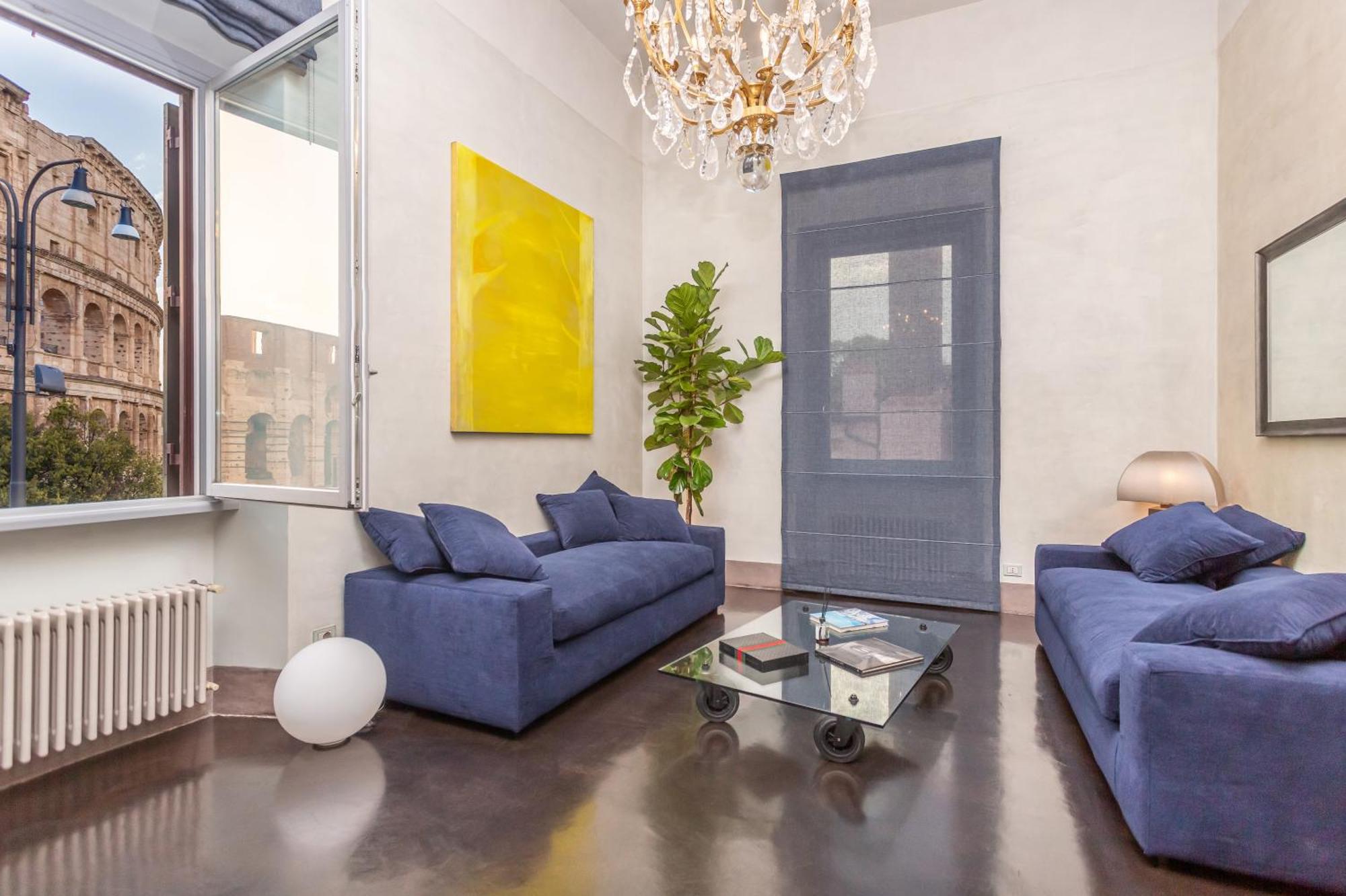 Iconic Apartment With Unique Colosseum View 罗马 外观 照片